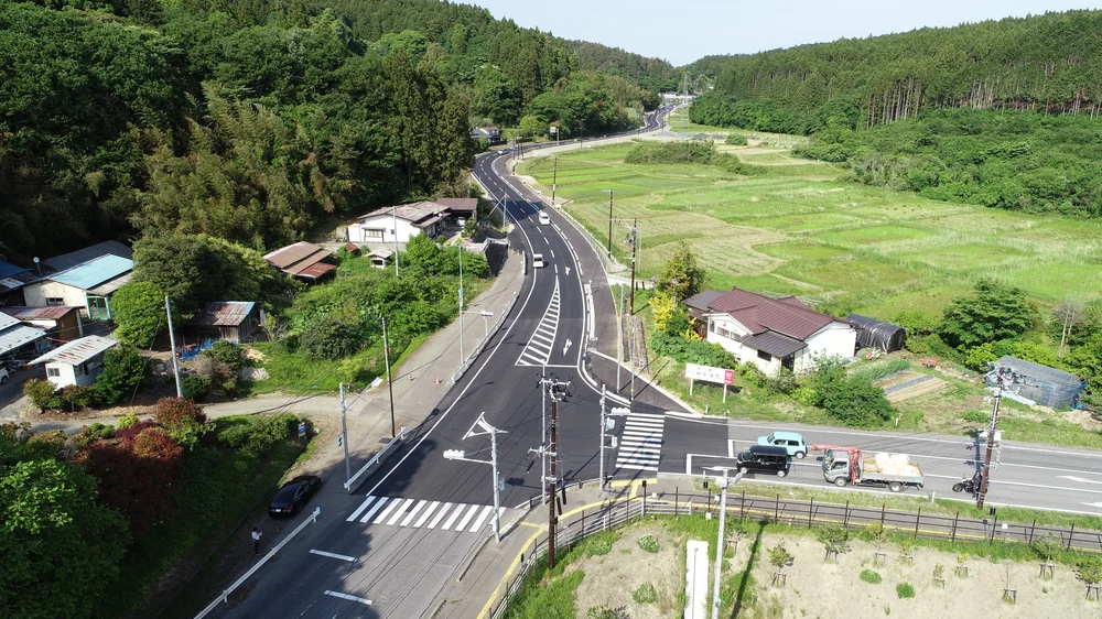 赤沼歩道設置工事